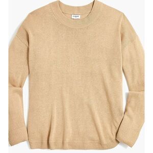 NWT J. Crew Factory Linen-blend curved-hem sweater, XL, style BH042